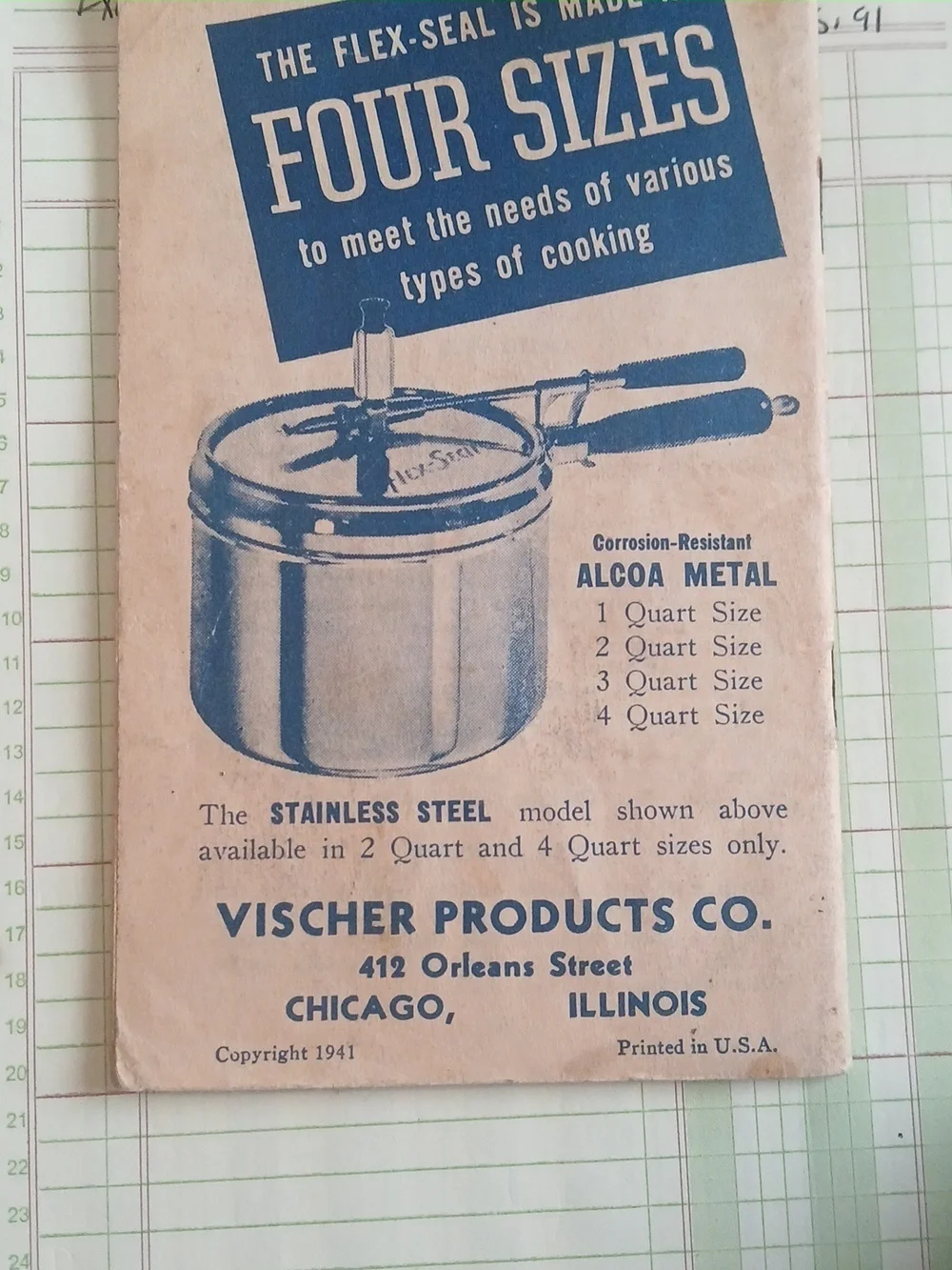 Vintage 40's Instruction & Recipe Booklet 